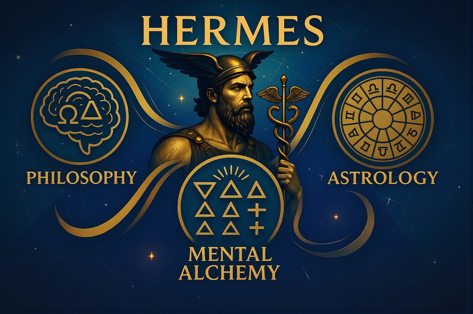 p. 7: Hermes, master of philosophy, mental alchemy and astrology