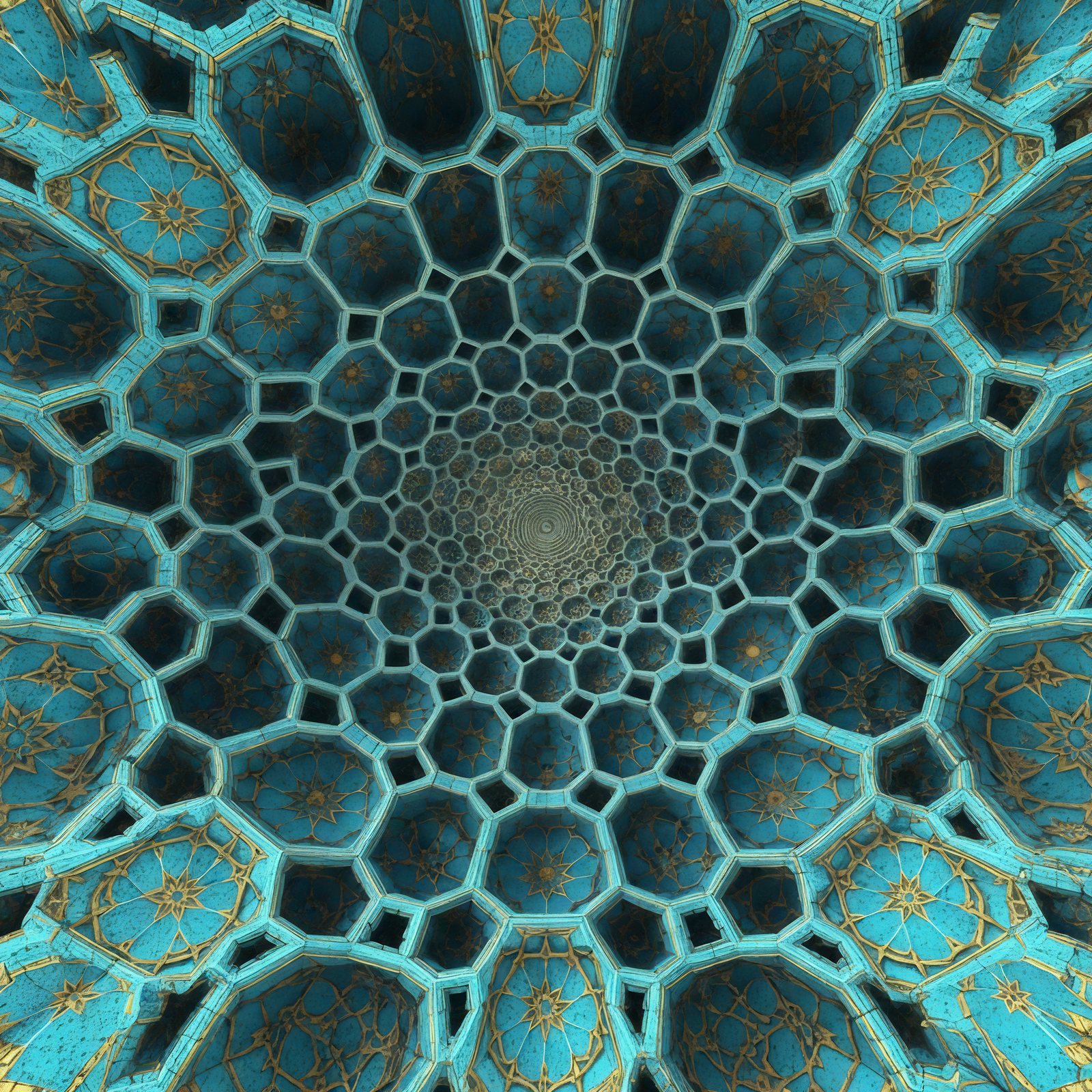 p. 19: a mosque ceiling