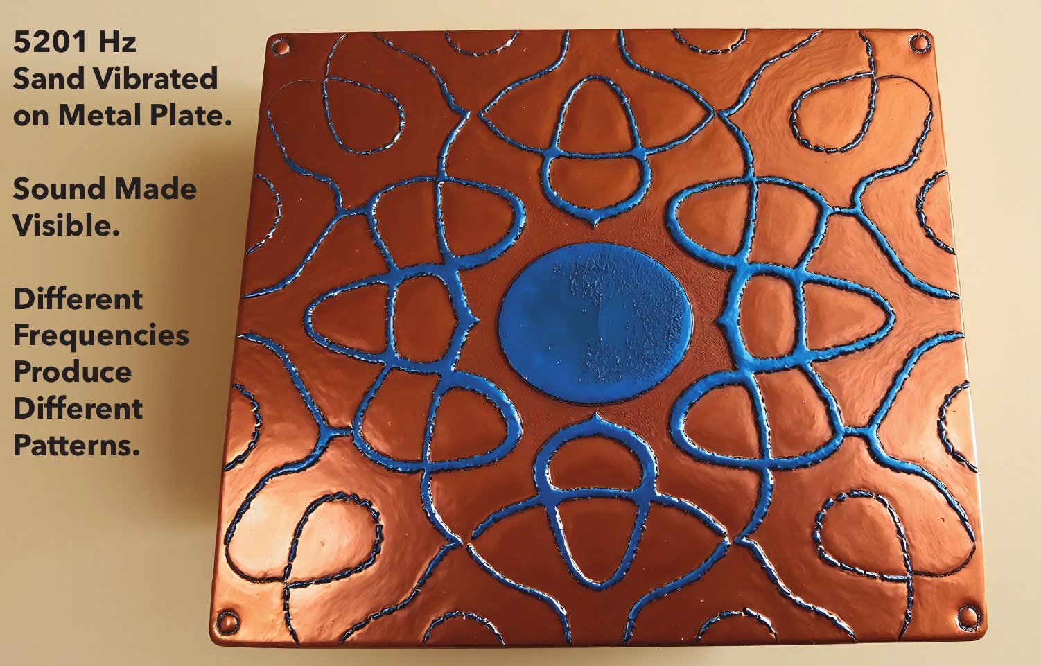p. 239: sand patterns made by sound on a metal plate