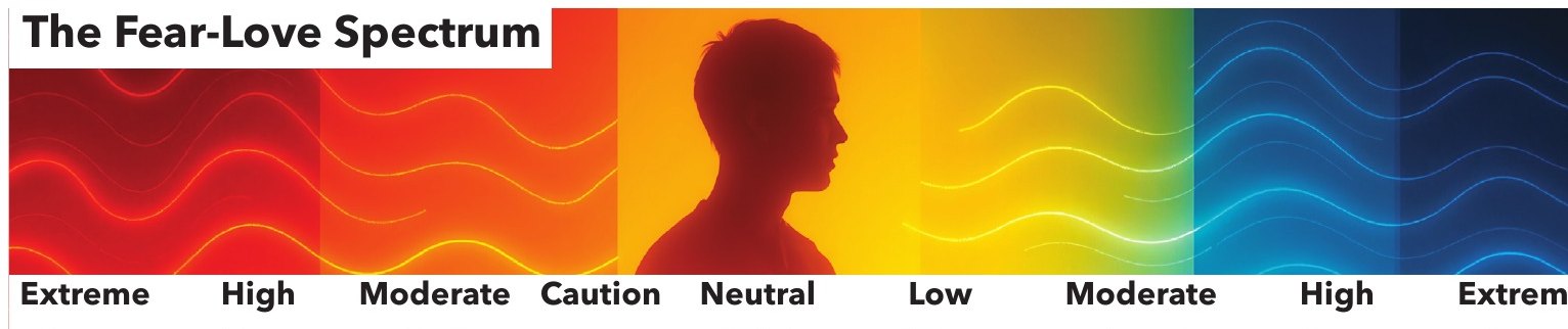 p. 261: the Fear-Love spectrum