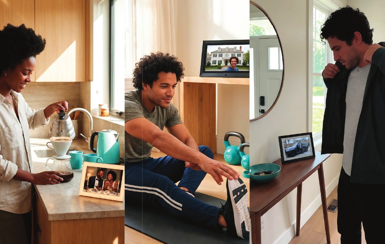 p. 88: You programming yourself: people passing photo frames that play their own goals
